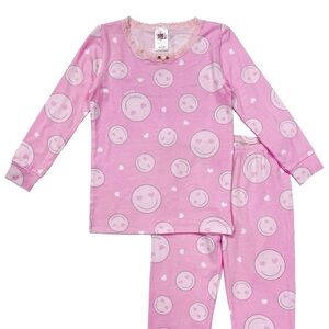 Esme New w/tag Pink Smiley Kids Pajamas size 2